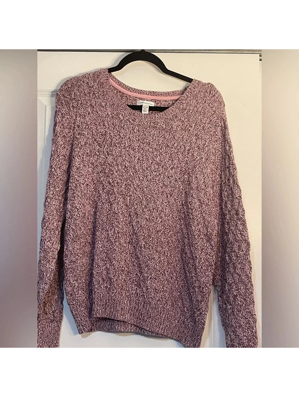 Croft & Barrow woven Sweater PXL Pink Red Purple - I think more redish pink